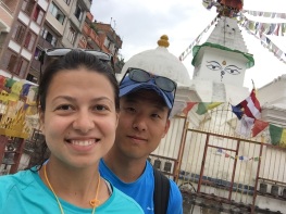 Selfie with a stupa
